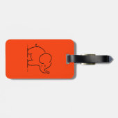 ÉTIQUETTE À BAGAGE ÉLÉPHANT DE VOYAGE (Dos horizontal)