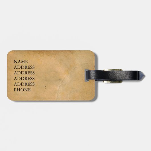 Étiquette À Bagage Eléphant Mona Lisa Hugs (Dos horizontal)