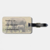 Étiquette À Bagage Eléphants africains (Dos horizontal)