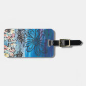 Étiquette À Bagage Éléphants de fleur (Devant horizontal)