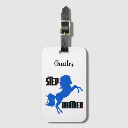 Étiquette À Bagage Élevage du cheval Brother (Devant Vertical)