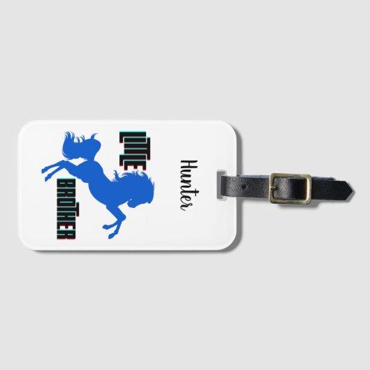 Étiquette À Bagage Élevage du petit frère (Devant Horizontal)