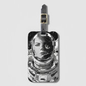 Étiquette À Bagage Élever votre imagination : Frapper une astronaute (Devant Vertical)
