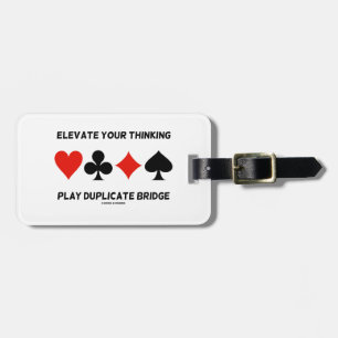 Étiquette À Bagage Élevez votre pont de pensée en double de jeu