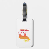 Étiquette À Bagage Elk du Wyoming (Dos Vertical)