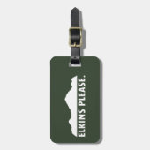 Étiquette À Bagage Elkins West Virginia S'il vous plaît (Devant Vertical)