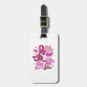 Étiquette À Bagage 💪 🎀 Elle est une 💖 de combat 🌸 (Devant Vertical)