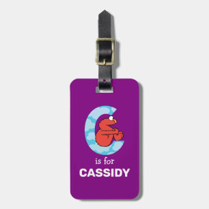 Étiquette À Bagage Elmo Alphabet C Nuages