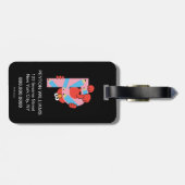 Étiquette À Bagage Elmo Alphabet | Crayon P (Dos horizontal)