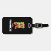 Étiquette À Bagage Elmo Alphabet | F Fleurs (Devant horizontal)