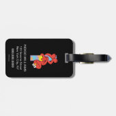 Étiquette À Bagage Elmo Alphabet | I Crème glacée (Dos horizontal)