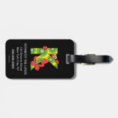 Étiquette À Bagage Elmo Alphabet | K Kiwi (Dos horizontal)