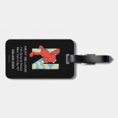 Étiquette À Bagage Elmo Alphabet | N Nuages (Dos horizontal)