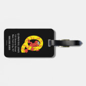 Étiquette À Bagage Elmo Alphabet | Point de question Q (Dos horizontal)