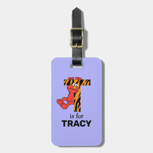 Étiquette À Bagage Elmo Alphabet   T Tiger