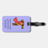 Étiquette À Bagage Elmo Alphabet | T Tiger (Dos horizontal)