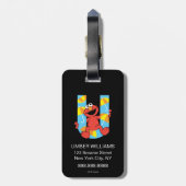 Étiquette À Bagage Elmo Alphabet | U Parapluie (Dos Vertical)