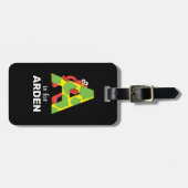 Étiquette À Bagage Elmo Alphabet | Une pomme (Devant horizontal)