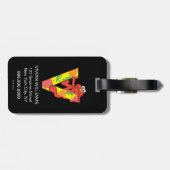 Étiquette À Bagage Elmo Alphabet | V Légumes (Dos horizontal)