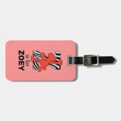 Étiquette À Bagage Elmo Alphabet | Z Zebra (Devant horizontal)