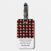 Étiquette À Bagage Elmo Emoji Motif (Dos Vertical)