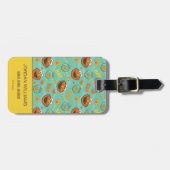 Étiquette À Bagage Elmo et le Motif Goldfish (Devant horizontal)