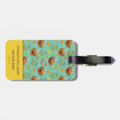 Étiquette À Bagage Elmo et le Motif Goldfish (Dos horizontal)