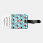 Étiquette À Bagage Elmo et Rainbows Motif (Dos horizontal)