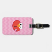 Étiquette À Bagage Elmo Face Jeter un baiser 2 (Devant horizontal)