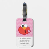 Étiquette À Bagage Elmo Face Jeter un baiser 2 (Dos Vertical)