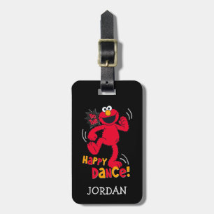 Étiquette À Bagage Elmo Faire la joyeuse danse