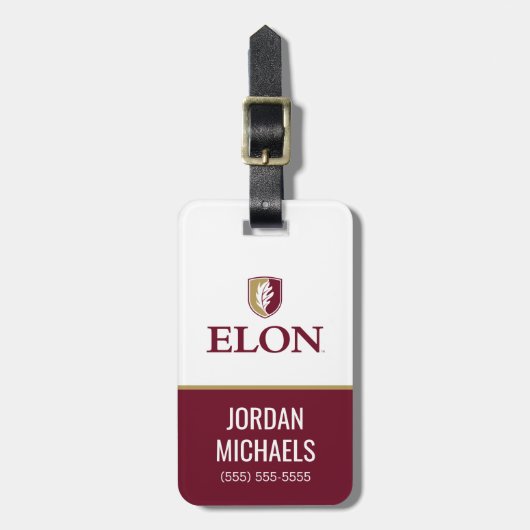 Étiquette À Bagage Elon (Devant Vertical)