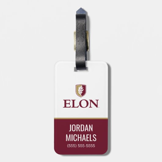 Étiquette À Bagage Elon (Dos Vertical)