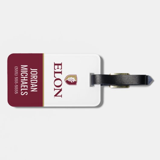 Étiquette À Bagage Elon (Dos horizontal)