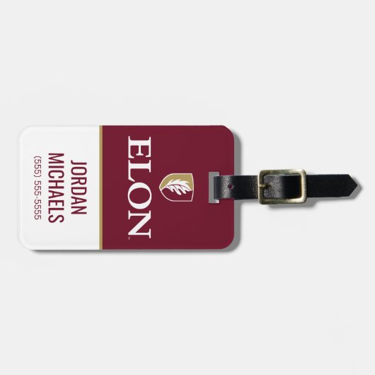 Étiquette À Bagage Elon (Devant horizontal)