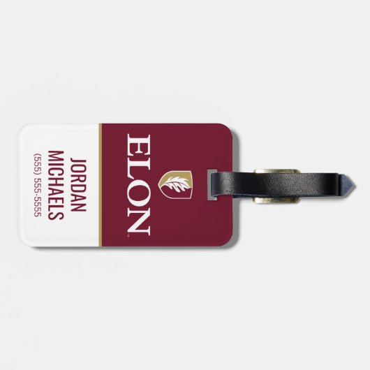 Étiquette À Bagage Elon (Dos horizontal)