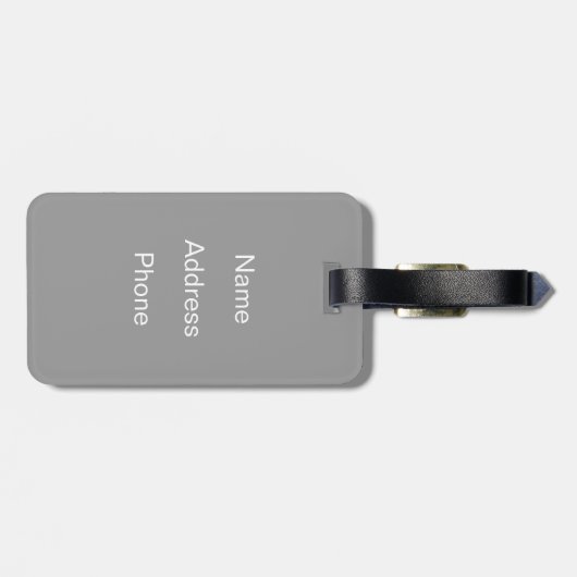 Étiquette À Bagage Emballement (Dos horizontal)