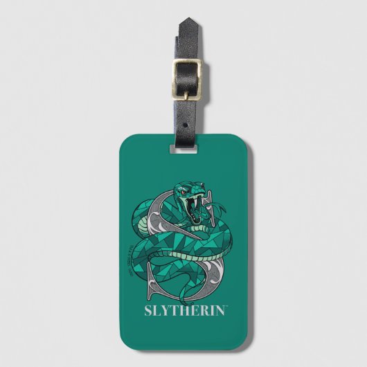 Étiquette À Bagage Emblème croisé SLYTHERIN™ (Devant Vertical)