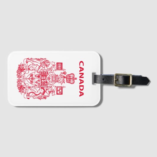 Étiquette À Bagage emblème national du Canada (Devant Horizontal)