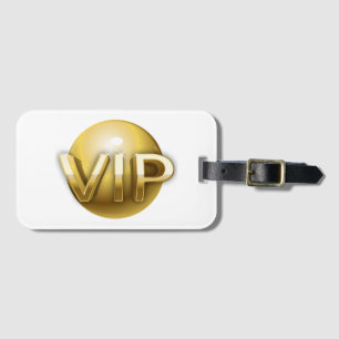 Étiquette À Bagage Emblème VIP Or 3D Luxe
