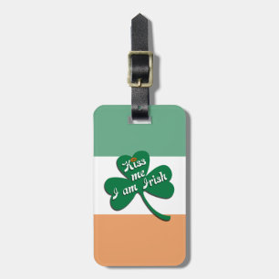 Étiquette À Bagage Embrasse-moi Je suis irlandais