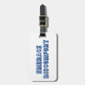 Étiquette À Bagage Embrasser l'inconfort (Devant Vertical)