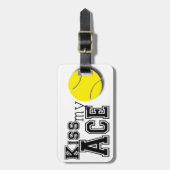 Étiquette À Bagage Embrassez mon étiquette de bagage d'as - (Devant Vertical)