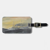 Étiquette À Bagage Emden monte l'Océan Indien 1914 2011 de vagues (Devant horizontal)