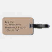 Étiquette À Bagage Emerald Pool Falls III du parc national Zion (Dos horizontal)