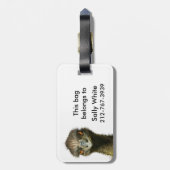 Étiquette À Bagage Émeu pas vôtre modèle (Dos Vertical)