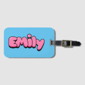 Étiquette À Bagage Emily (Devant Horizontal)