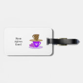 Étiquette À Bagage Empiler les Teacups (Dos horizontal)