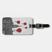 Étiquette À Bagage Empire State Building et Red Hot Air Ballots (Devant horizontal)