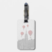 Étiquette À Bagage Empire State Building et Red Hot Air Ballots (Dos Vertical)